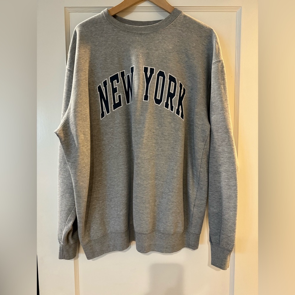 John Galt New York Crew Neck Oversized Sweatshirt